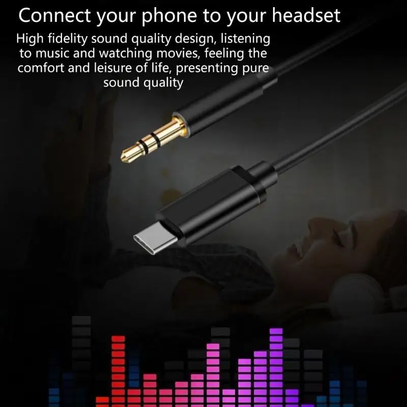 

Reliable Type C to 3.5mm Audios Cable for Enhances Audios Quality Stereo Cable