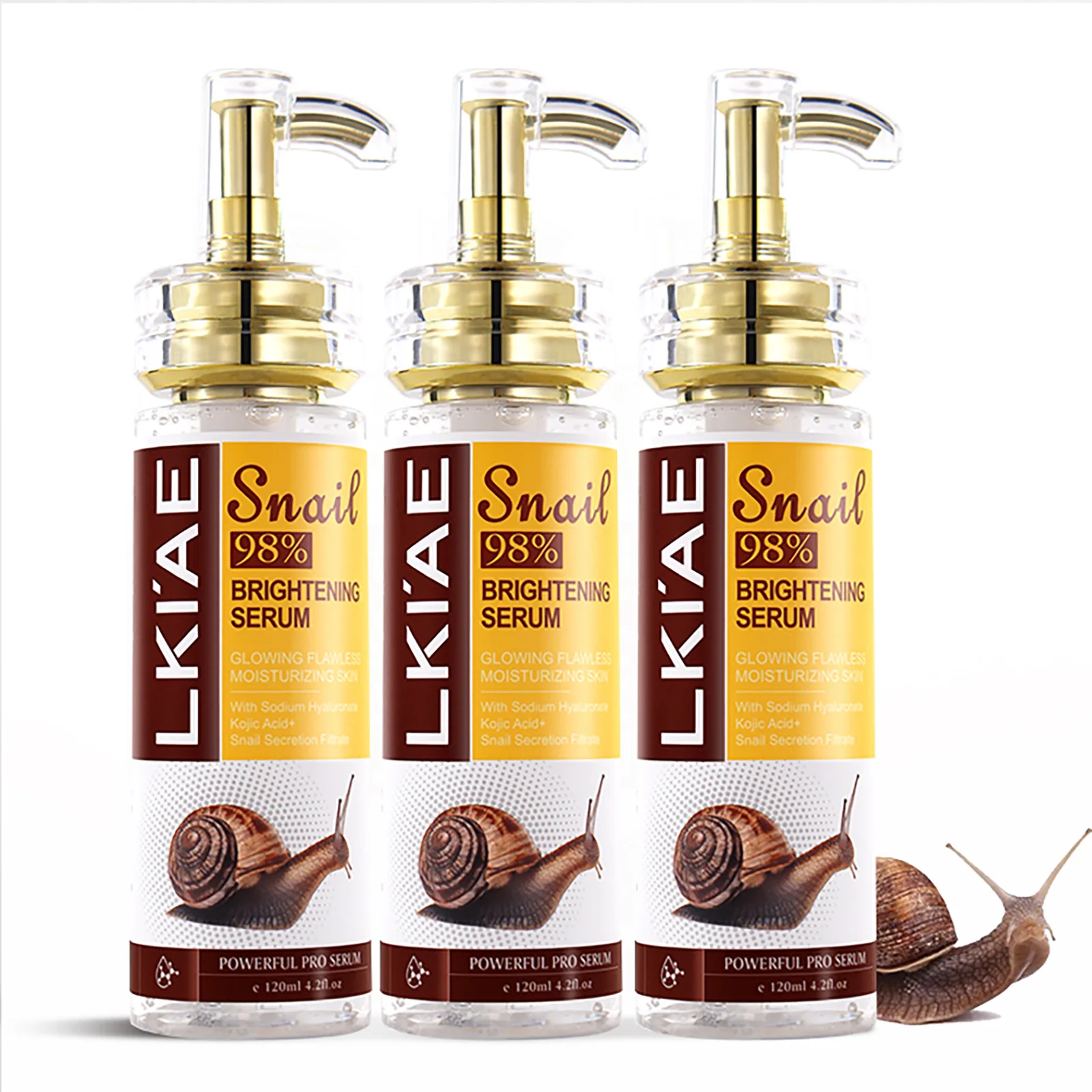 

Snail 98 Face Serum Powerful 5 In 1 Anti Aging Kojic Acid And Arbutin Skin Care Essence Facial Whitening Snail Serum 120ml