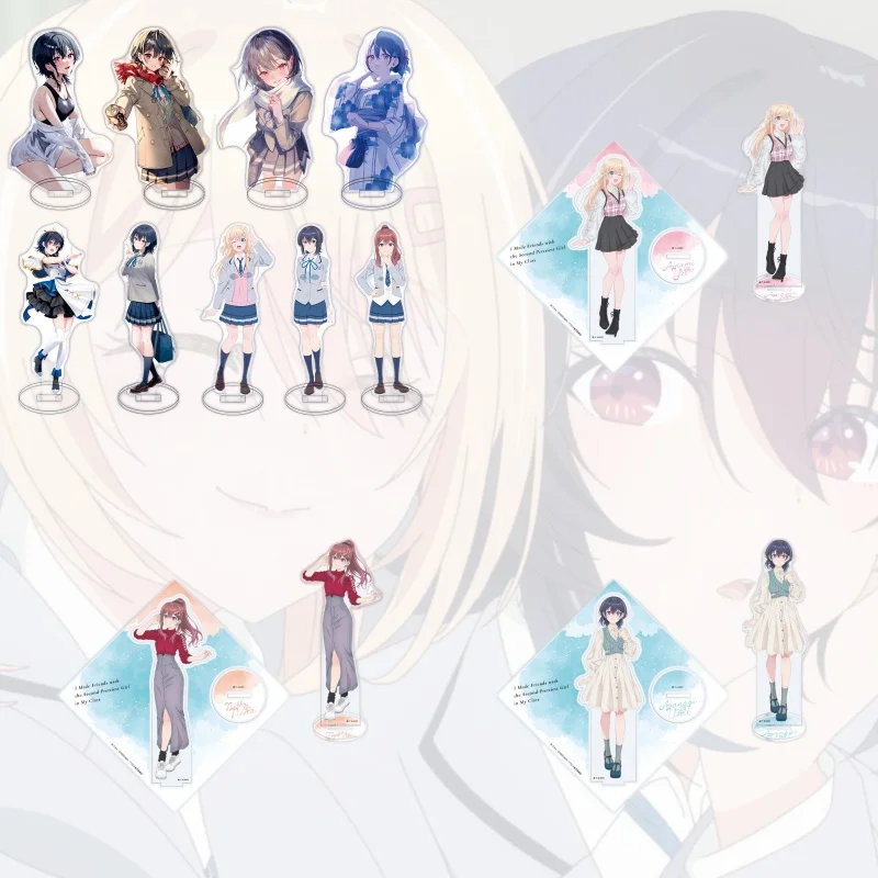 I Made Friends with the Second Prettiest Girl in My Class Anime Umi Yu Acrylic Figure Stand Keychain Model Figure Cosplay Plate
