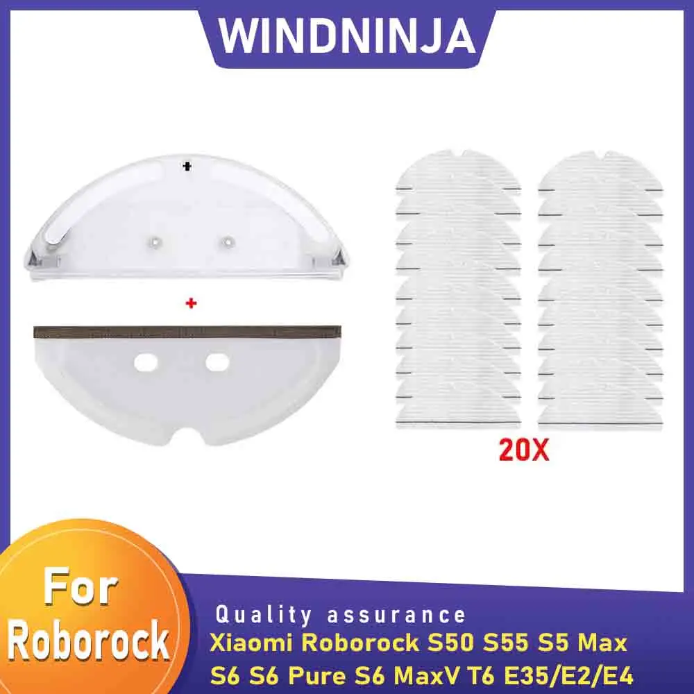 ممسحة القماش رف خزان المياه ممسحة القماش ل Xiaomi Roborock S50 S53 S54 S55 S5 Max S6 S6 Pure S6 MaxV T6 E35/E2/E4 جزء المتاح