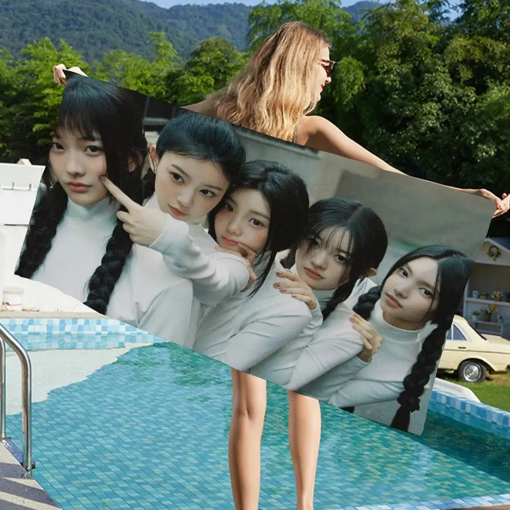 Popular Kpop Group I-IllitS Big Microfiber Beach Towels Quick Dry Towel Sand Beach Towels Pool Towel For Travel Swim Pool Yoga