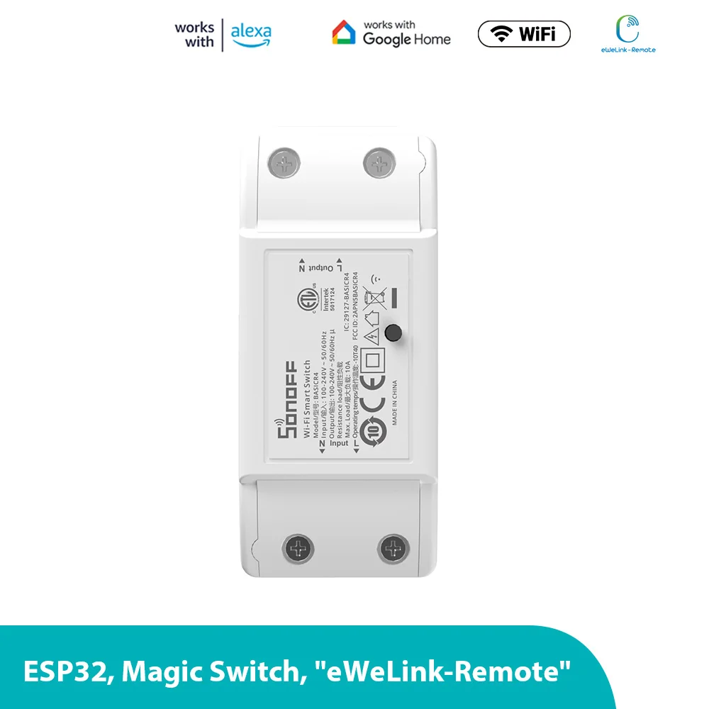 Sonoff Basic R4 Wifi Smart Switch Wireless Interruptor Smart Timer DIY-Schalter Magic Switch-Modus über Ewelink Alexa Google Home