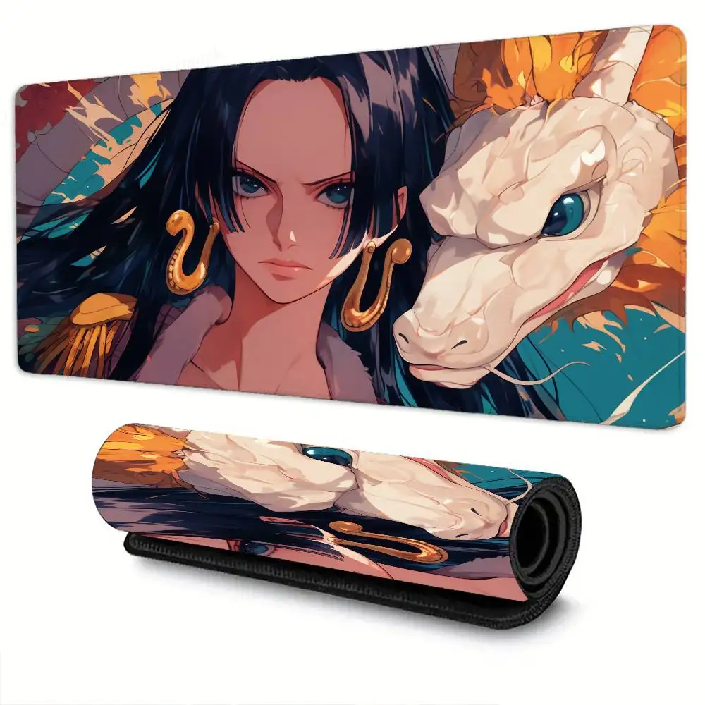 

Коврик для мыши O-one P-piece Boa Hancock, нескользящий, подходит для офисных компьютеров, ноутбуков, килимков для киберспорта, игрового стола, клавиатуры XXL
