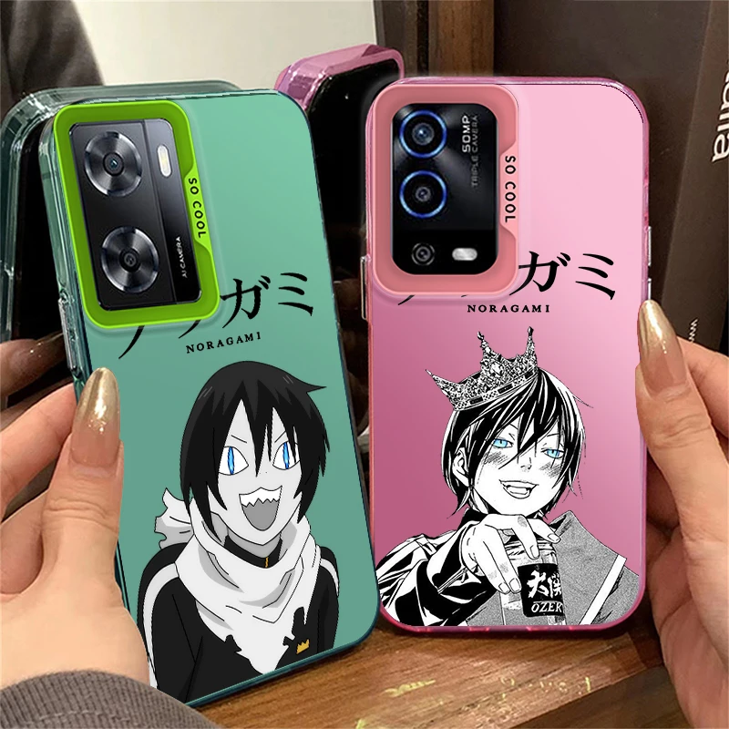 Noragami Yato Anime For OPPO Reno A98 A78 A76 A74 A58 8T 7Z 7 6 Pro 2020 4G 5G Fashion Colorful Silver Phone Case