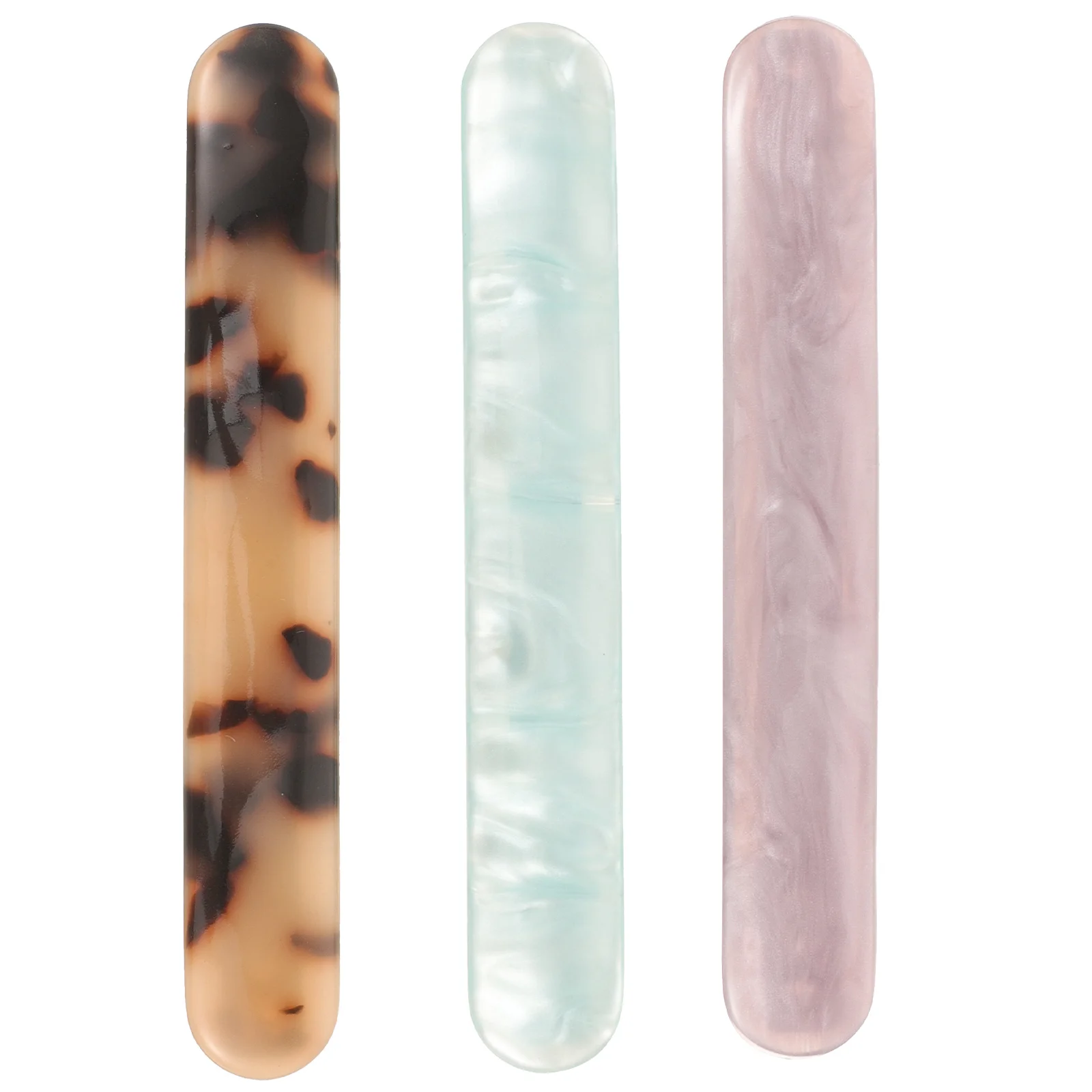 

3pcs Acetate Hairpin Ponytail Holder Elegant Hair Clips Reusable Non-Slip Hair Styling Accessories For Women Tortoiseshell