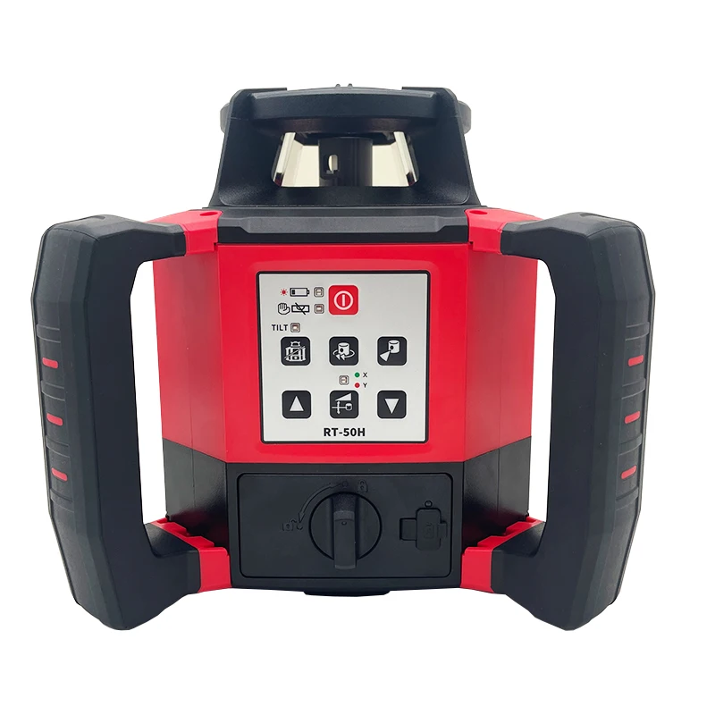 

Dual Slope Self-Leveling Rotating Laser Level Adjustable Speed Red Beam
