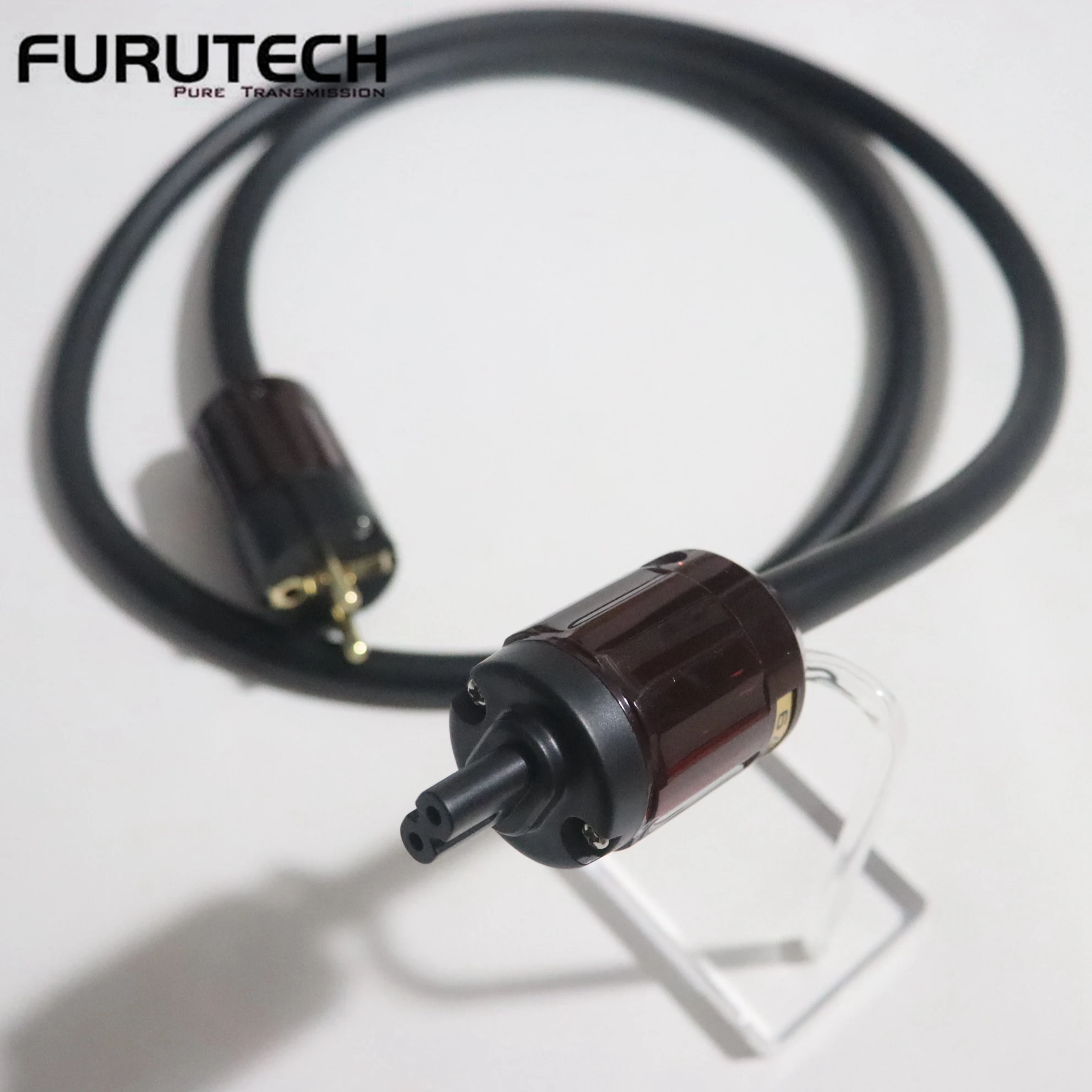 

FURUTECH FP-314Ag audiophile audio Power Cable OCC silver-plated conductor HIFI speaker Power Cord With oyaide 2pin C7 IEC Plug