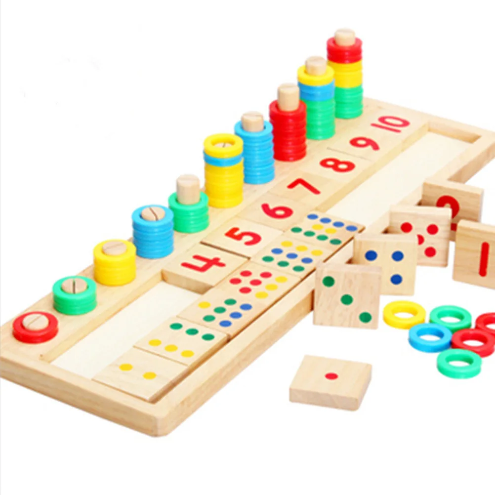 

Wooden Mathematics Teaching Aids Toy for Kids Block Educational Toys Children Counting Game