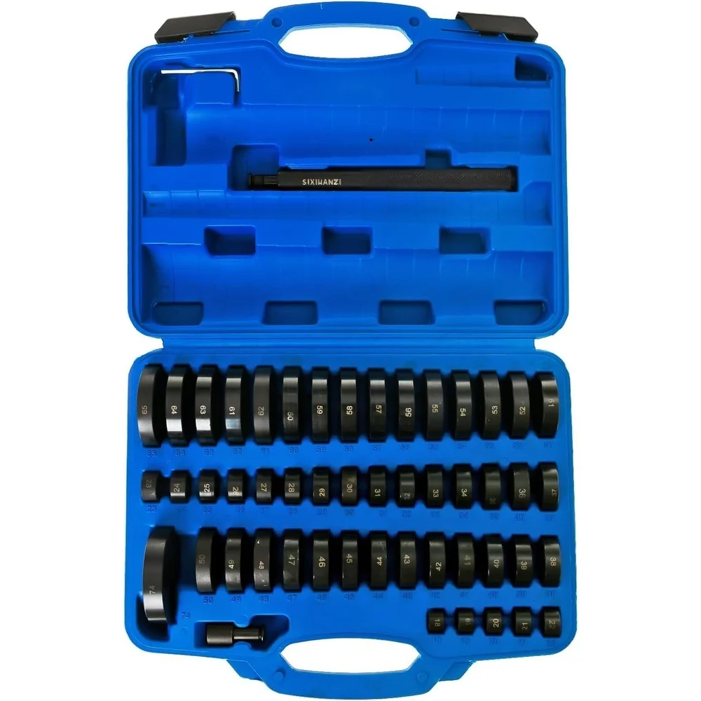 52PCS Bushing Press Kit Heavy Duty Bushing Bearing and Seal Driver Set