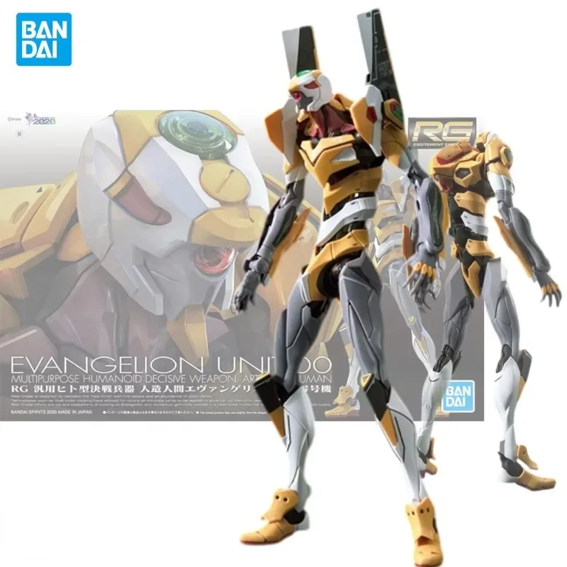 

In Stock Bandai Original RG 1/144 EVA EVANGELION-00 UNIT-00 Assembly Anime Action Figure Model Toys Ornaments Collectible Gifts