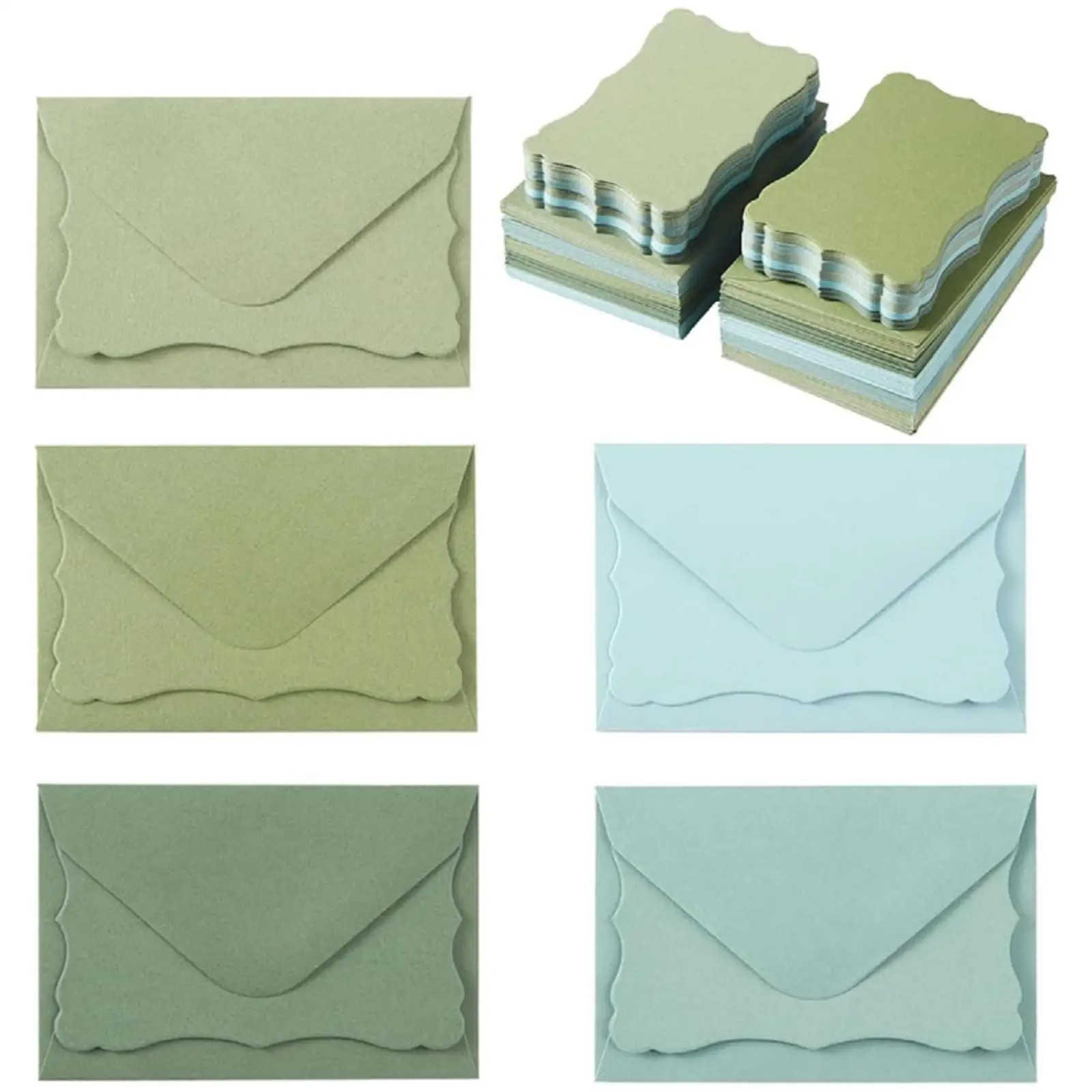 Blank Cards with Envelopes Mini Pack Art Paper Stationery for Wedding Envelope Decoration and Letter Writing