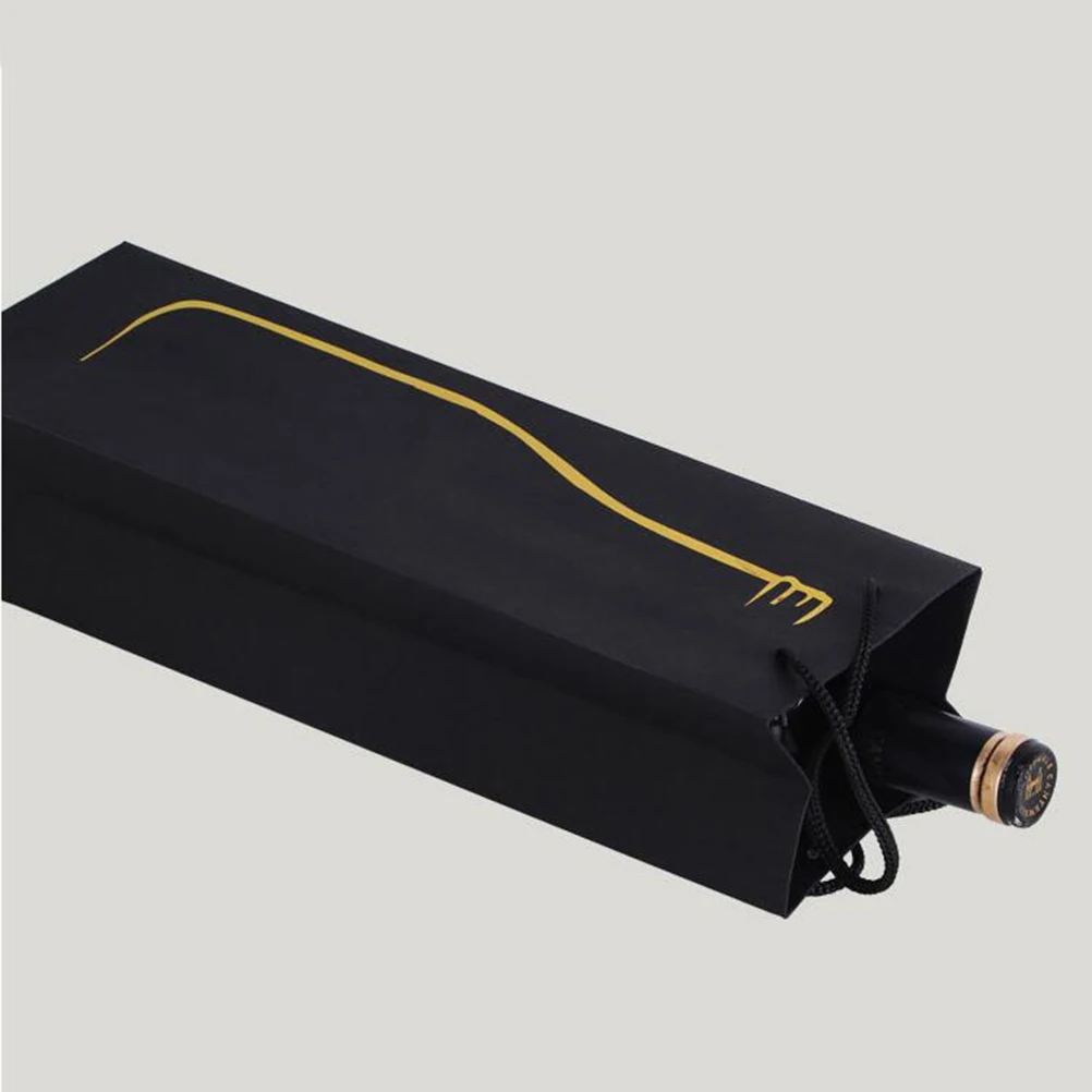 

12 Pcs Gift Bag Single Bottle Tote Bags for Bottles Gifts Commemorate Hand