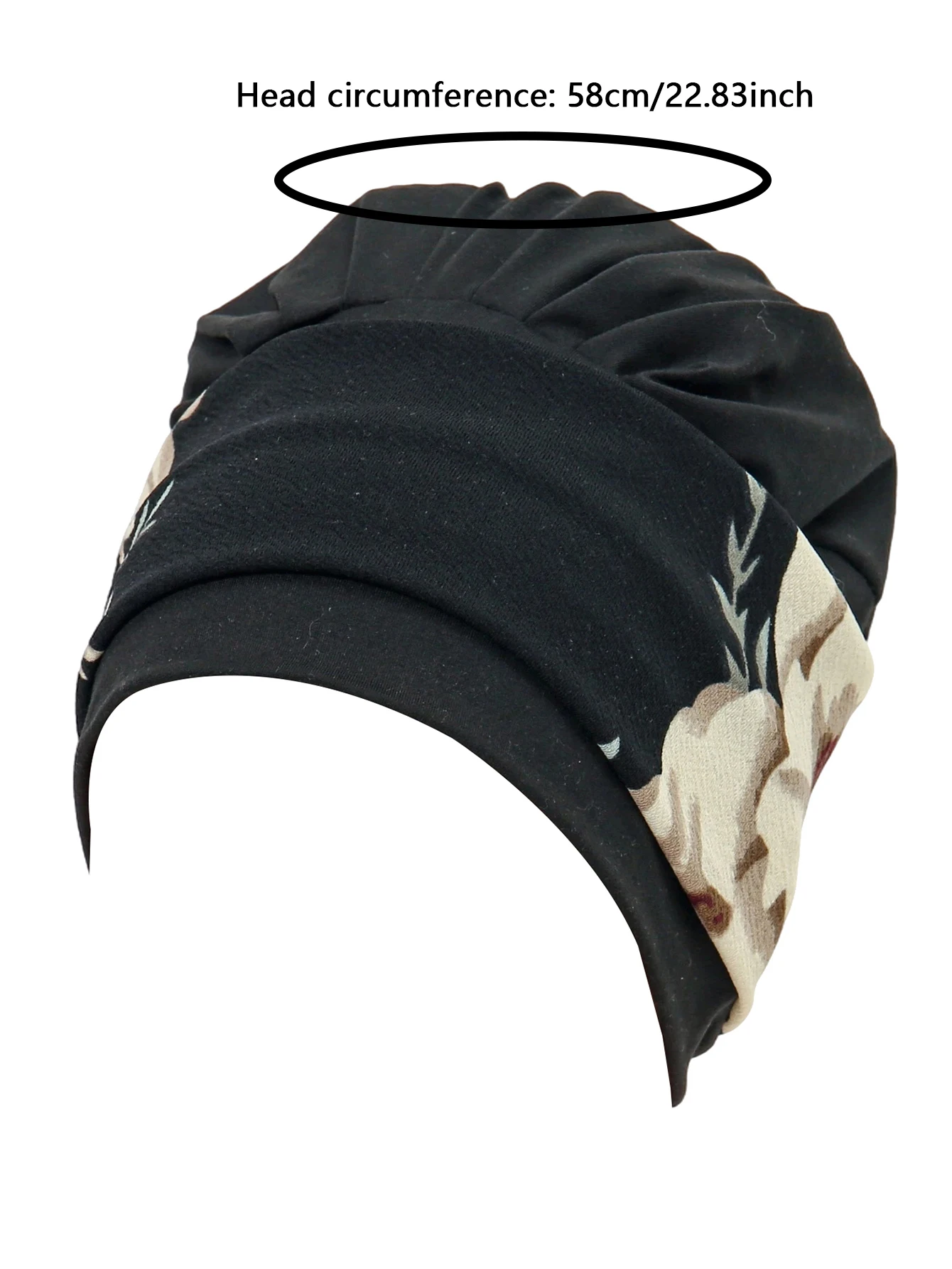 جديد المرأة المسلمة لينة تمتد عمامة القبعات قبل تعادل الحجاب طباعة زهرة الحجاب باندانا الكيماوي بيني قبعات غطاء #5
