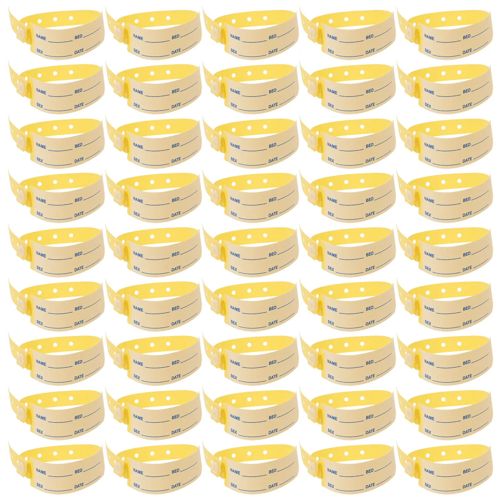 100 pcs Hospital Patient Tape Breathable Rolls Wound Adhesive Skin Halloween Christmas New Year Event Wristband Id