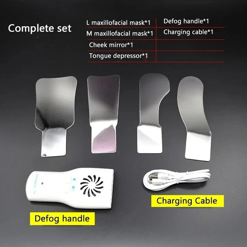 Orthodontic Mirror with Light, Anti Fog, Double-sided Stainless Steel Reflector for Orthodontic Photography view 6