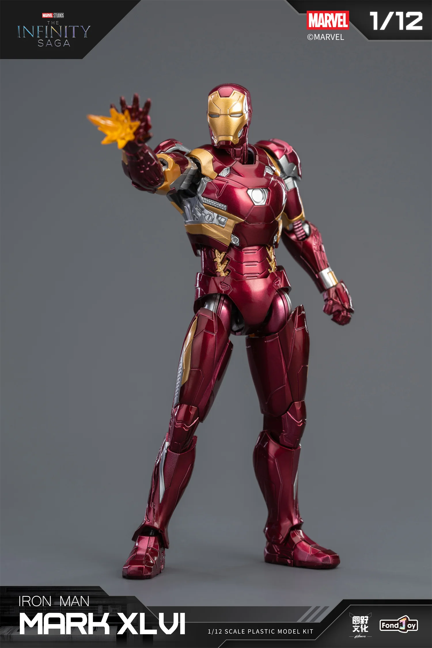 1/12 Original FondJoy Iron Man Tony Stark Legend Action Figure MK45 MK46 MK50 MK4 DIY Baustein Spielzeug Sammlung Anime Modell – Detail 12