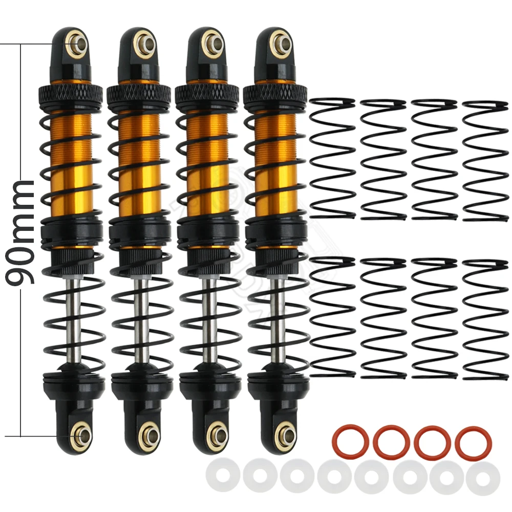 Metaal 70mm 80mm 90mm 100mm 110mm 120mm Schokdemper Oliedemper voor 1/10 RC Crawler Auto Axiale SCX10 AXI03007 RBX10 D90 TRX4