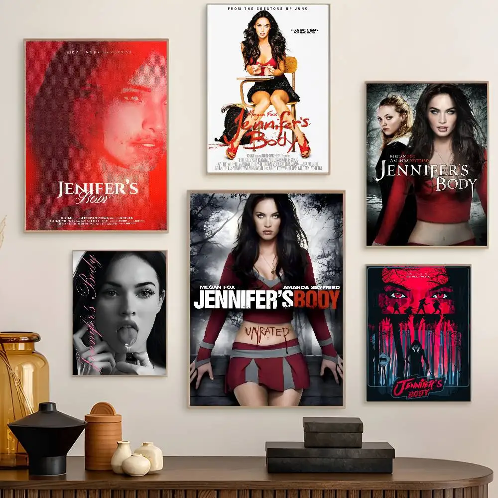 Pop Movie Jennifer Body Classic Vintage Posters Whitepaper Prints Posters Artwork Kawaii Room Decor