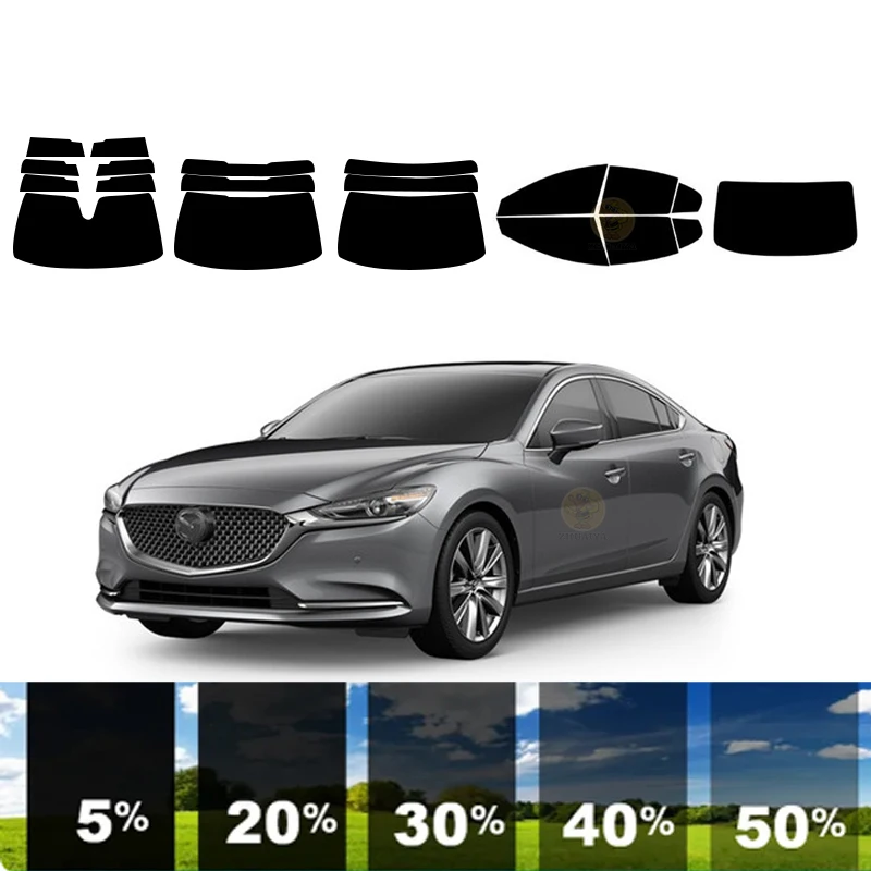 precut Removable Window Tint Film For Car 100% UVR 5%-70%VLT Heat Insulation Carbon ﻿For MAZDA MAZDA3 4 DR SEDAN 2019-2023