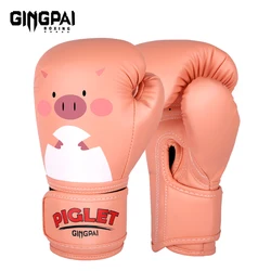 6 uncji dzieci PU Kick Boxing rękawice treningowe Karate Muay Thai Guantes De Boxeo Free Fight MMA Sanda sprzęt treningowy