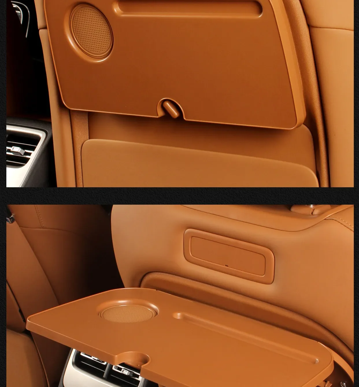 For Chery ICAR V27 2026 Car Seat Back Table Tray ABS Foldable Seatback Laptop Desk Working Table Car Interior Accesories detail image 8