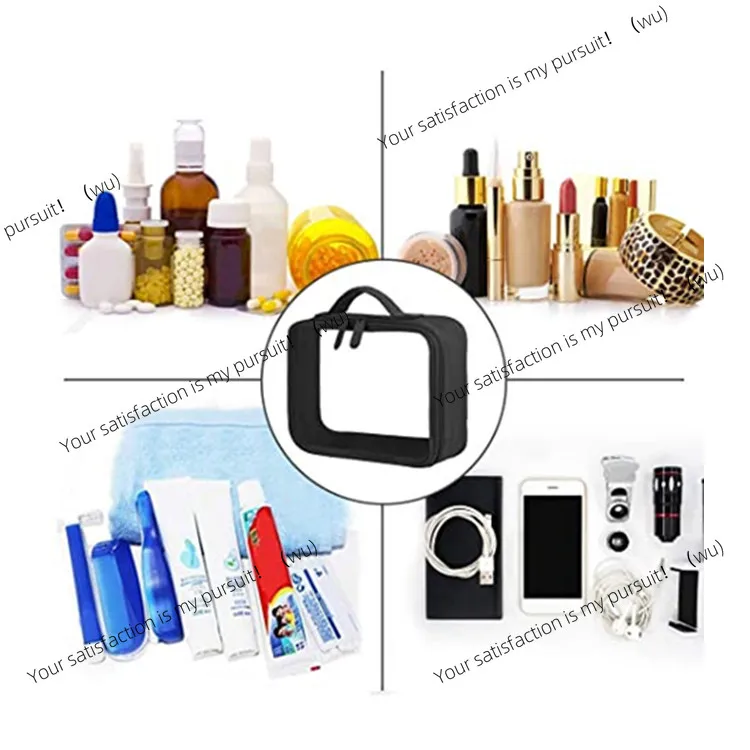PVC toiletry bag storage and organization travel cleaning liquid cosmetic bag