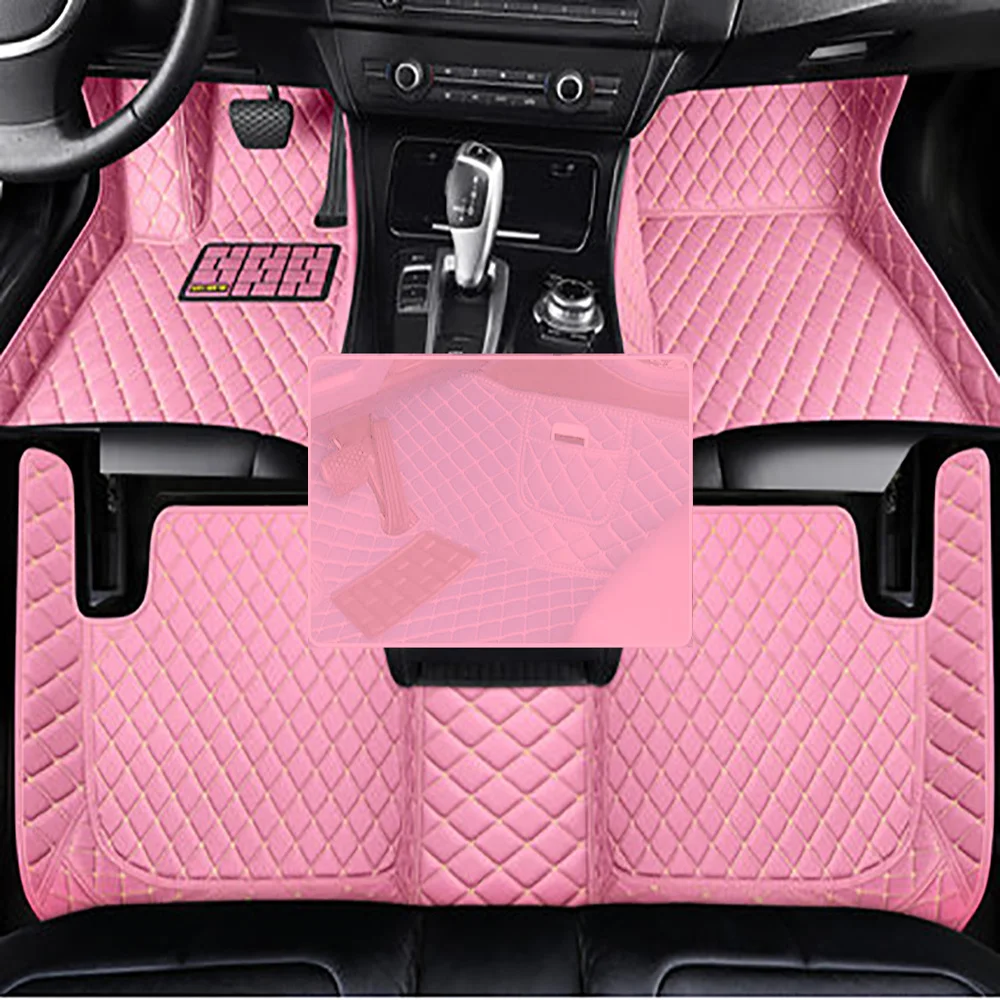 Custom Car Floor Mats For KIA Stonic 2017-2023 KX1 Auto Carpets Accessories Waterproof Leather Floor Liners