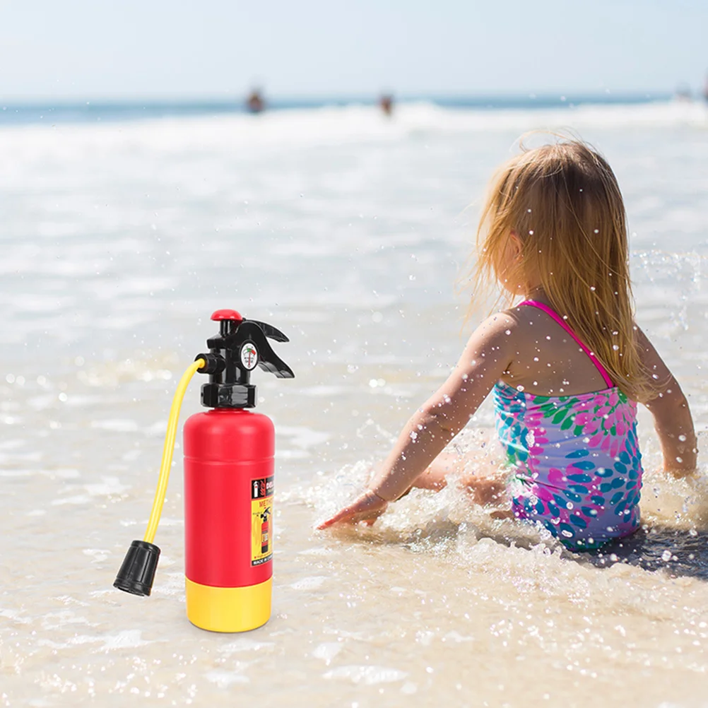 Juguete de pulverización de agua para niños, extintor de incendios de dibujos animados, chorro de agua de bombero, diversión en la playa, juegos al aire libre, 2 uds.