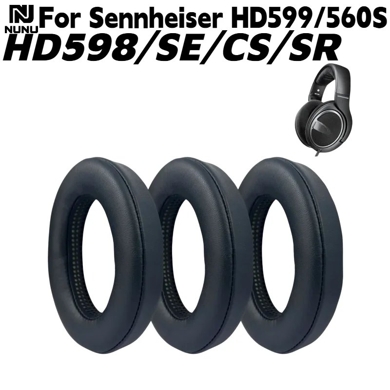 Сменные амбушюры из овчины с пряжкой для наушников Sennheiser HD599 HD560S HD598 SE CS SR, амбушюры из пены с эффектом памяти, запасные части для ремонта.