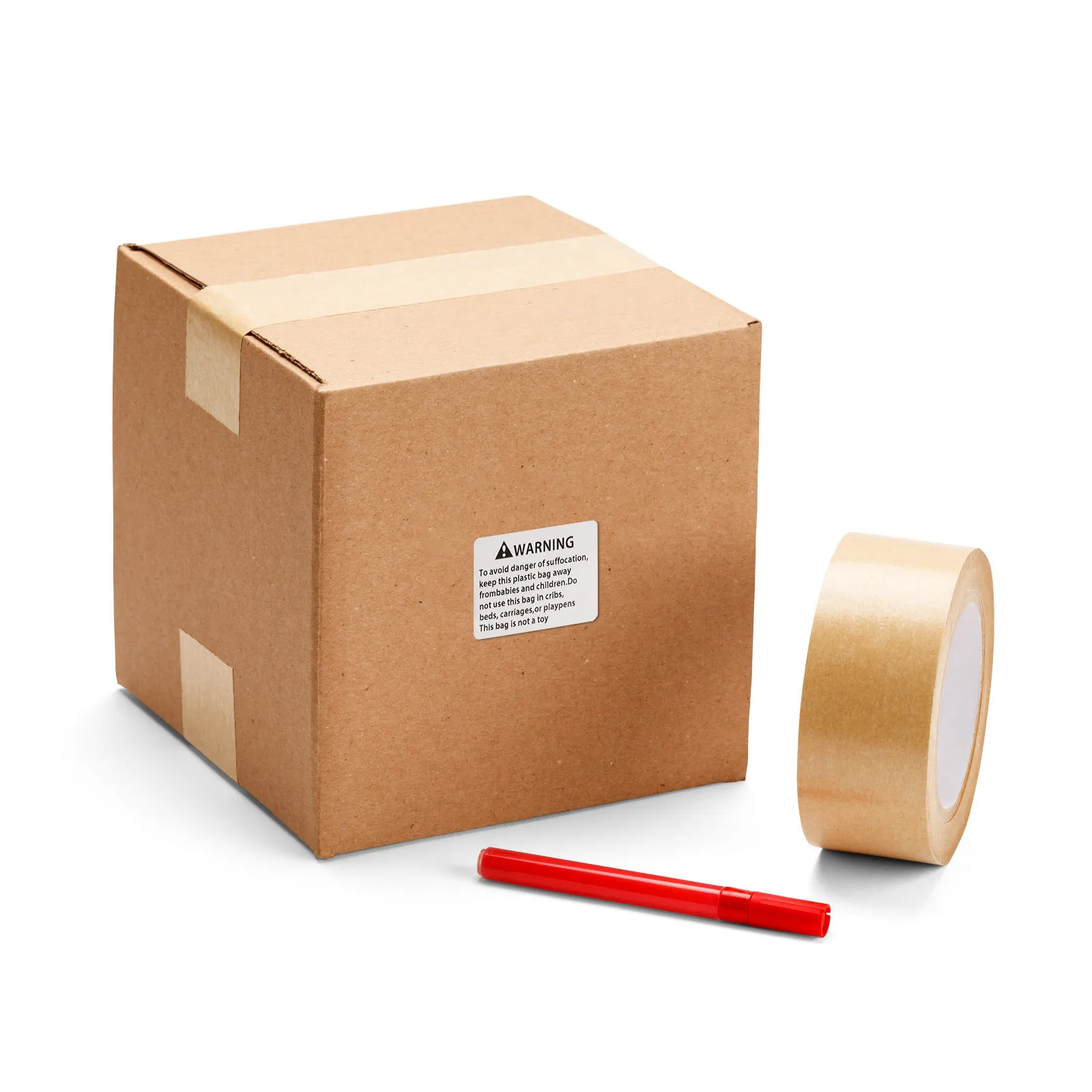 

1 Roll Choking Warning Stickers for Packing Bag Use Heavy-Duty Suffocation Warning Labels with Clear Safety Message for Kids