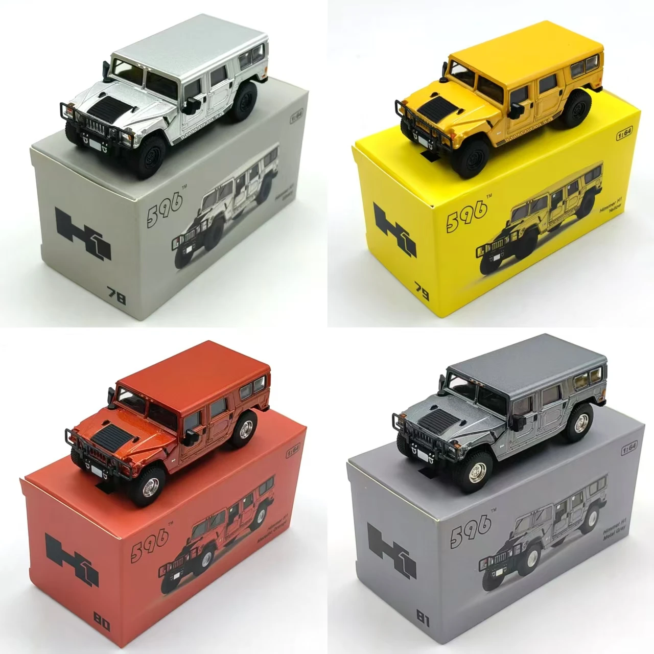 

Литой под давлением масштаб 596 1:64 Hummer H1SUV военный внедорожник модель автомобиля из сплава Коллекционная игрушка в подарок сувенирный дисплей орнамент