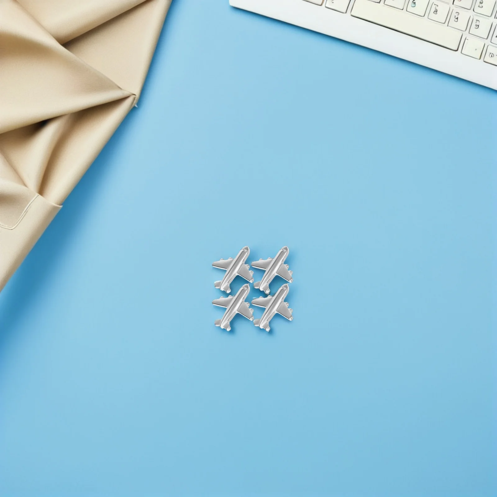 60 Stuks Vliegtuig Punaises Metalen Punaises voor Kurk Boord Decoratie Muur Display Organiseren Notities Kaarten Thuis Kantoor School