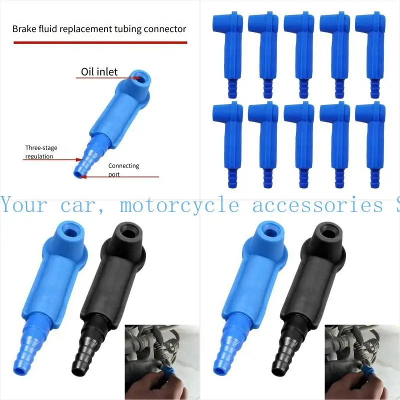 

31BC 5Pcs Car Brake Fluid Bleeder Universal Exchange Adapter For Easy Operation
