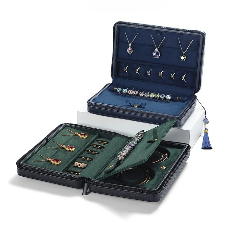 

Portable Jewelry Box Earrings Bracelet Necklace Storage Box Hand Jewelry Storage Box