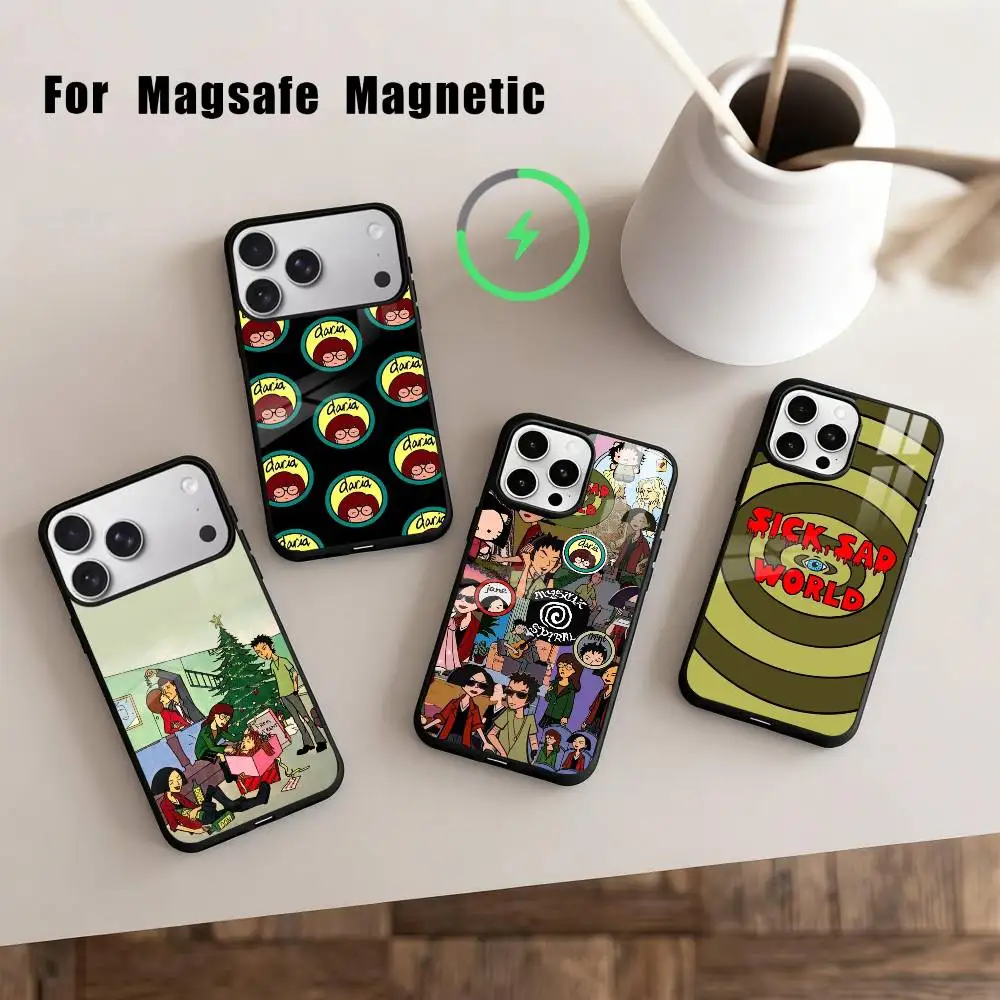 

Daria Cool Girl Fashion Phone Case For iPhone17,16,15,14,13,12,11 Plus,Pro Max Magnetic For Magsafe Wireless Charging
