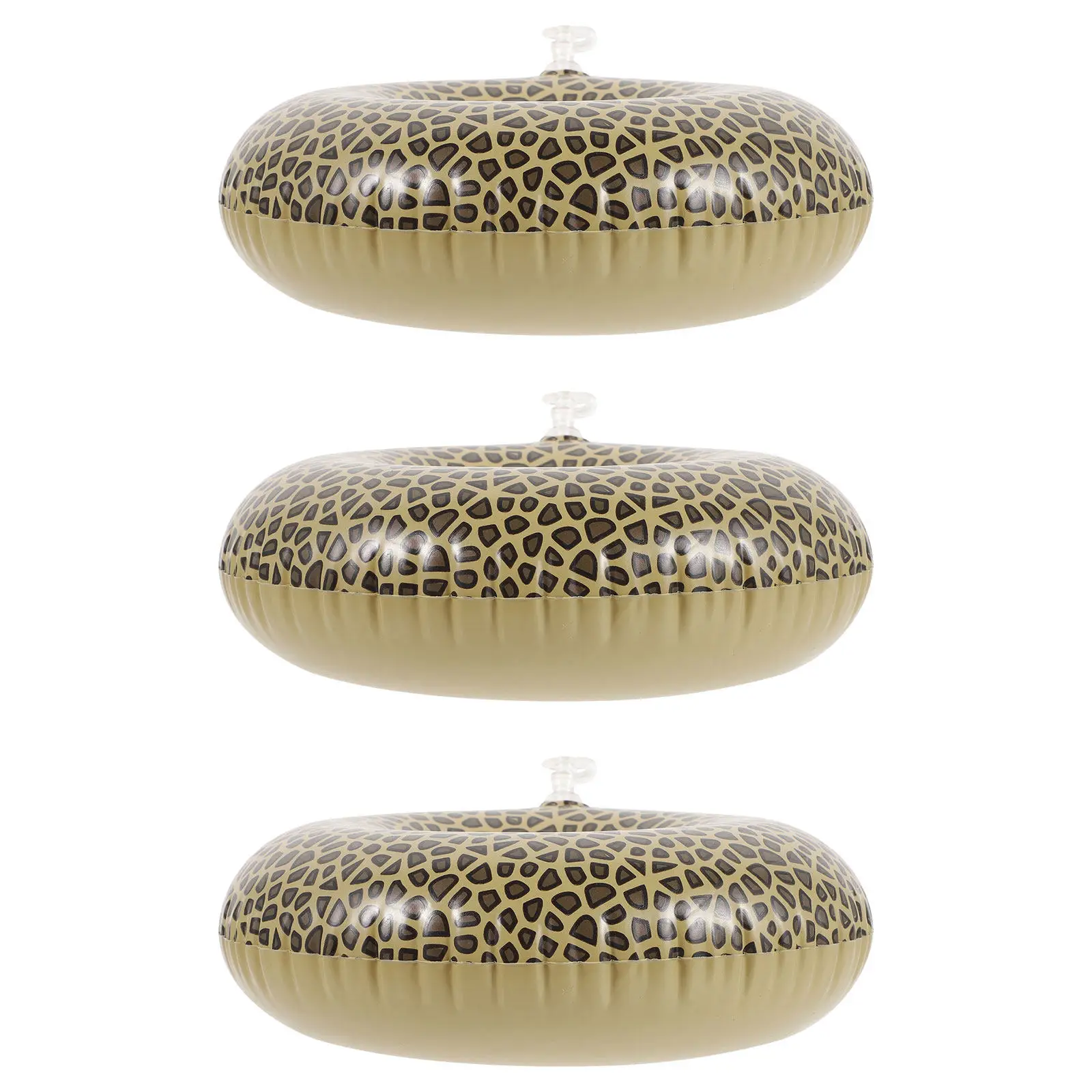3 Peças de Tapetes Flutuantes em PVC com Estampa de Leopardo para Copos, Suportes Infláveis para Água e Cerveja para Festa na Piscina, Praia, Natação, Tapete para Cerveja, Diversão ao Ar Livre