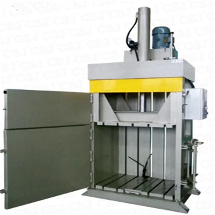 Waste Paper Compressor Machine Cardboard Baling Press Machine Used Clothes And Textile Compress Baler Machine