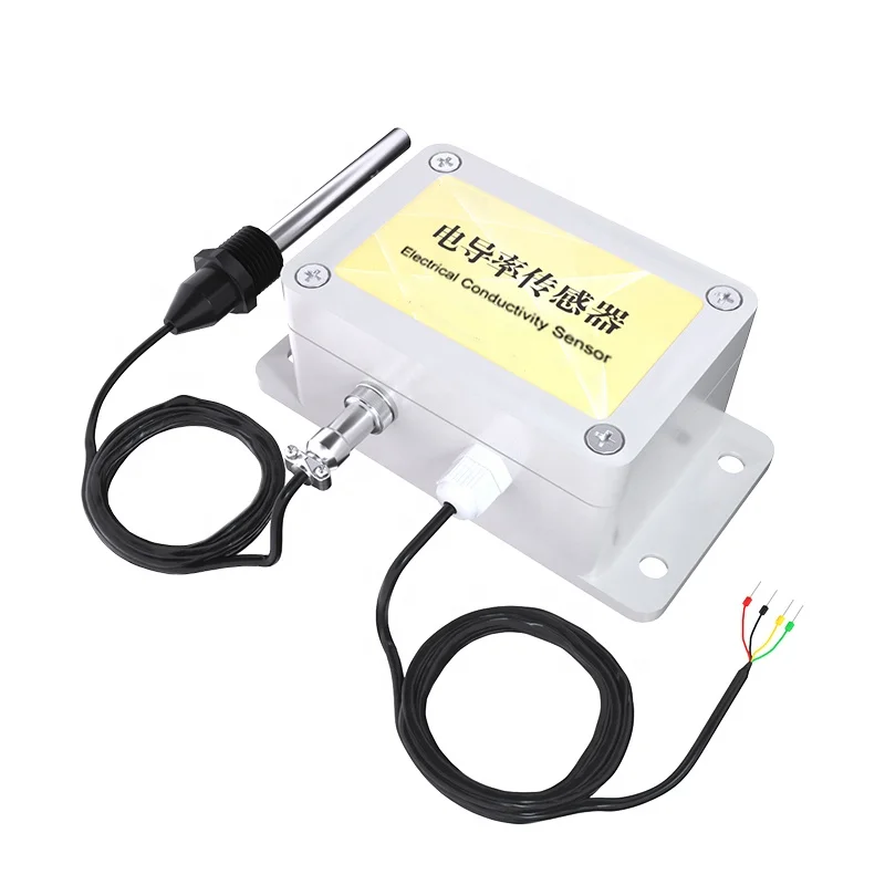 Недорогой 0-200us/cm 0-2000us/cm 0-20000us/cm 4-20mA 0-5V RS485 EC TDS Детектор Промышленный онлайн-датчик проводимости воды