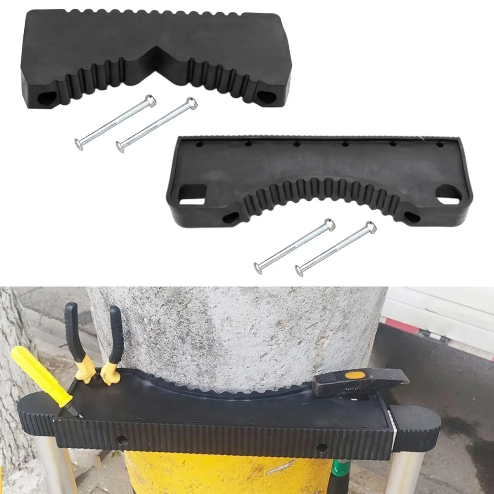 

Steep Ladder Accessory Ladder Rail Scratch Protection Multiuse Wear Resistant Ladder Stabilizer for Outside Telephone Pole Roof