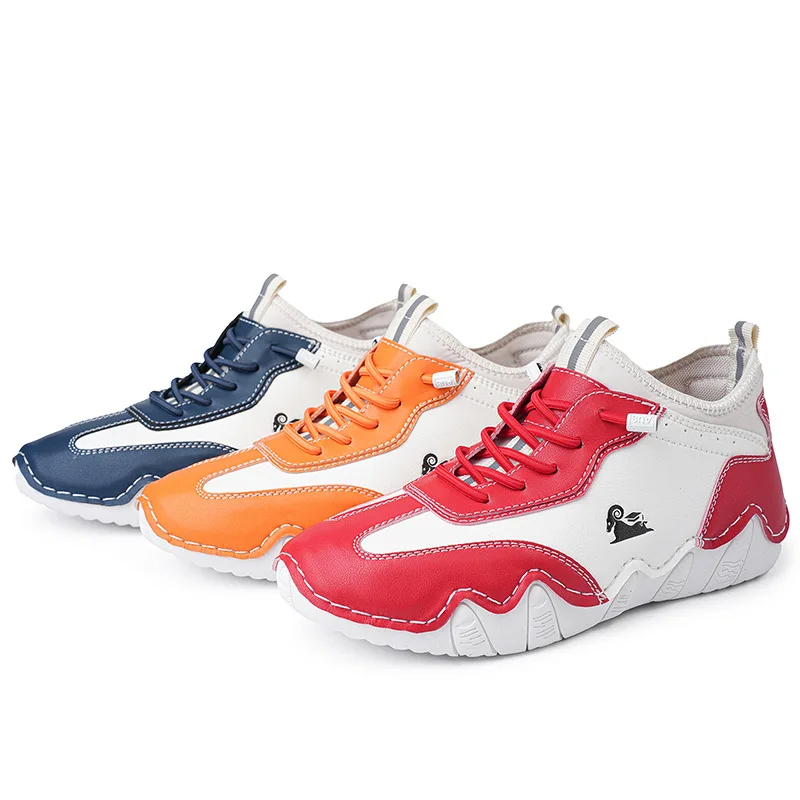 

Women's Shoes Spring and Autumn 2024 Lightweight Versatile Women's Forrest Gump Shoes Soft Soled Casual Large Leather Shoes