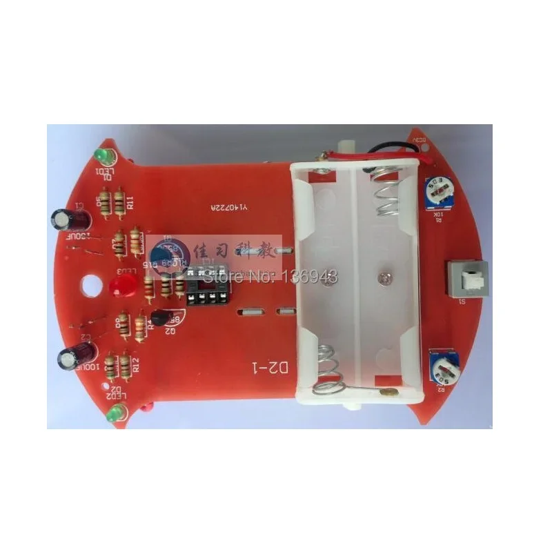 Analog Circuit Automatic Intelligent Tracking Car Electronic Kit Parts For DIY (without Battery)