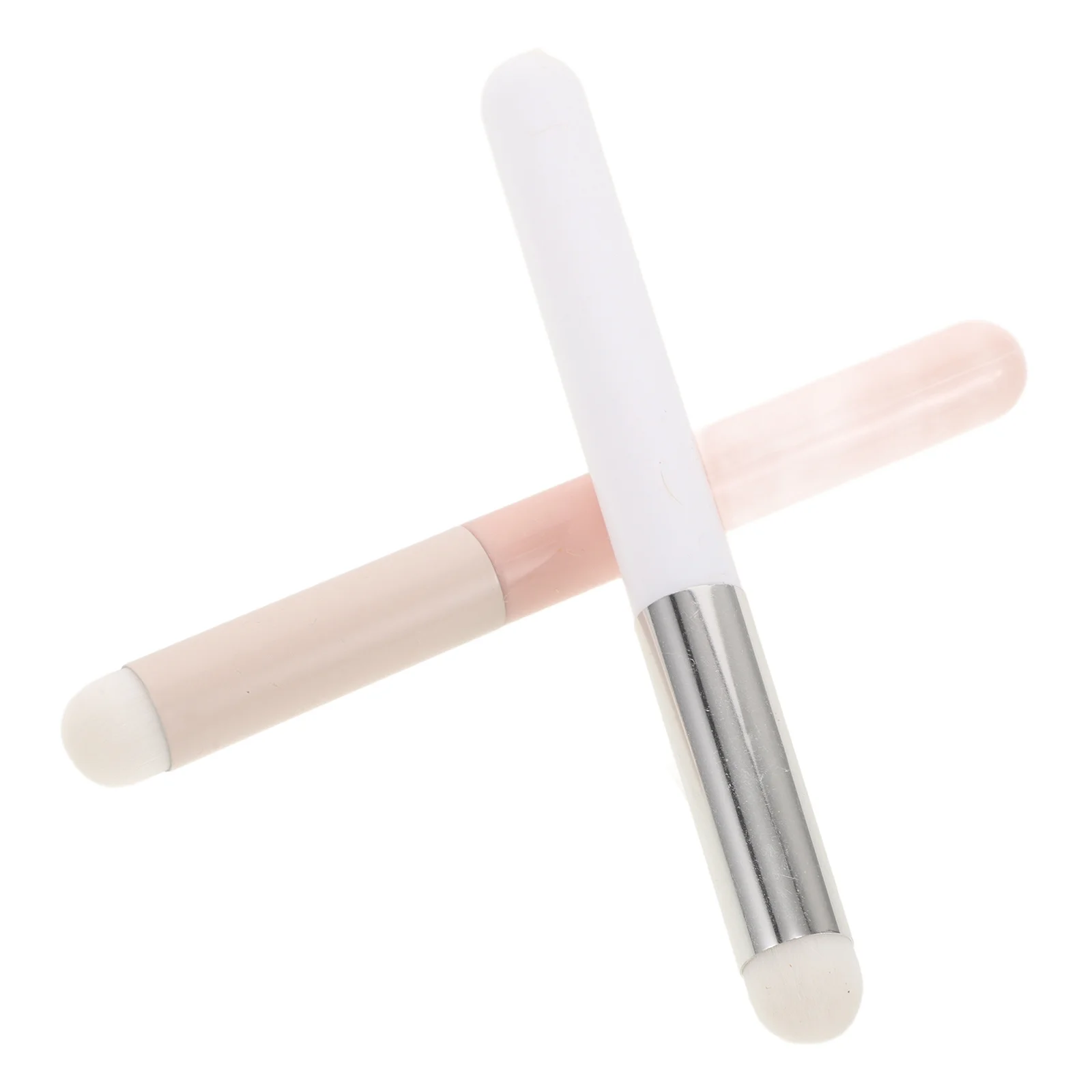 Ensemble de pinceaux de maquillage pour lèvres, tête de champignon, baguettes applicatrices pour lèvres douces, parfaits pour rouge à lèvres, brillant, épurateur de peau, 2 pièces