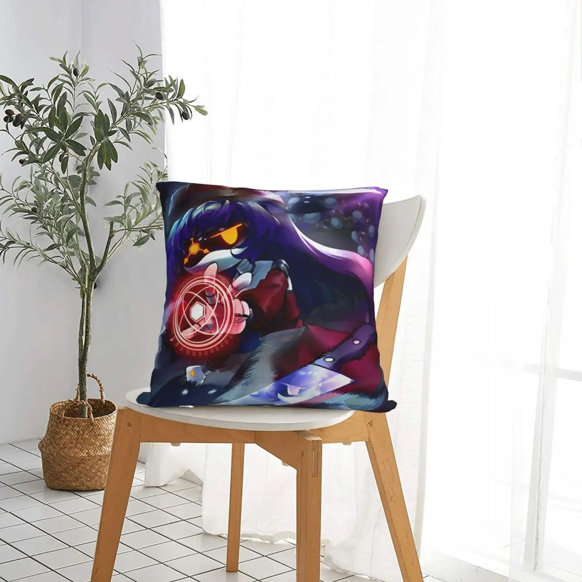 Murder Drones Square Pillow Case Polyester Throw Pillow Uzi Doorman Aesthetic Vintage Cushion Covers