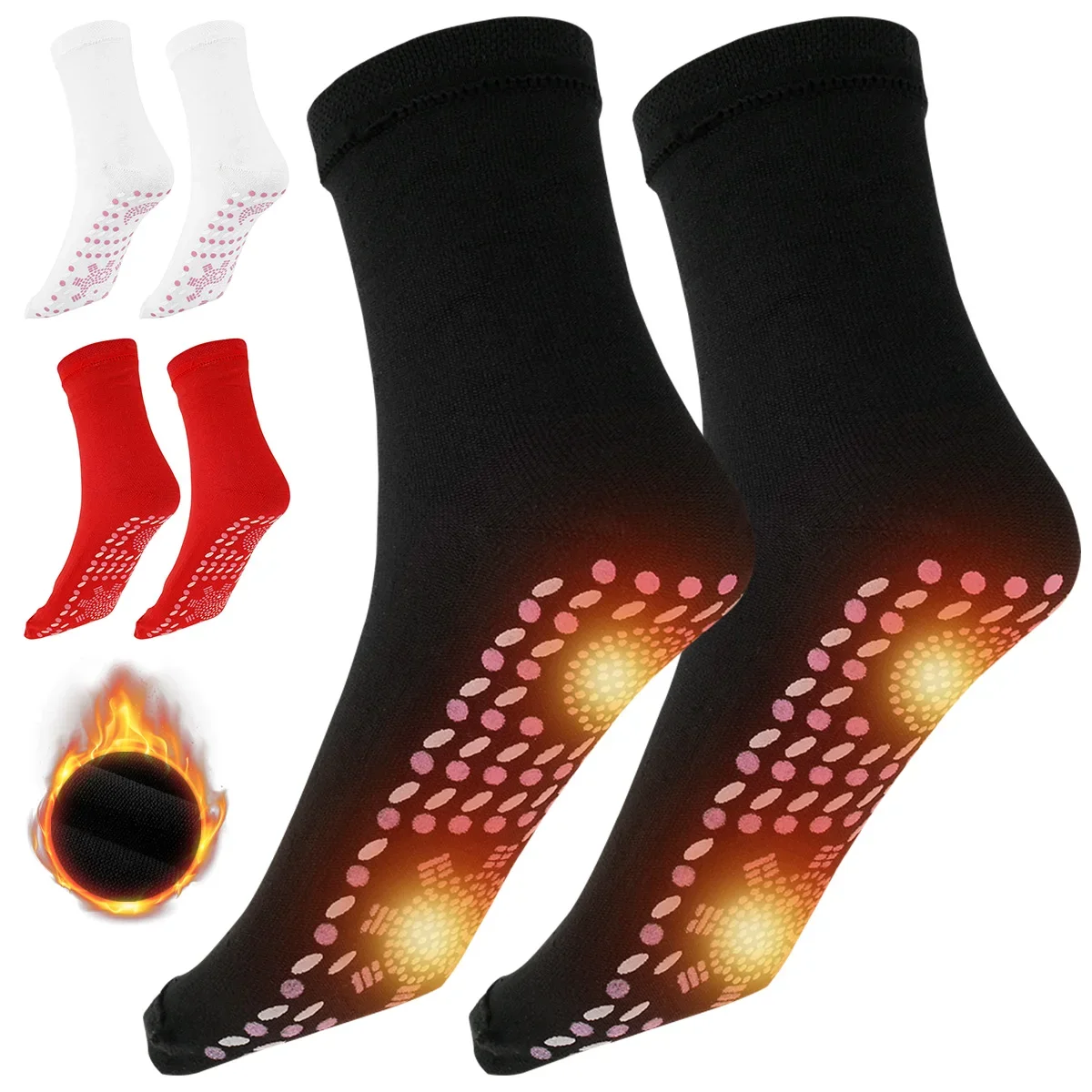 Self-Heating Socks Anti-Fatigue Winter Outdoor Warm Heat Insulated Socks Thermal Socks for Hiking Camping Cycling Skiing