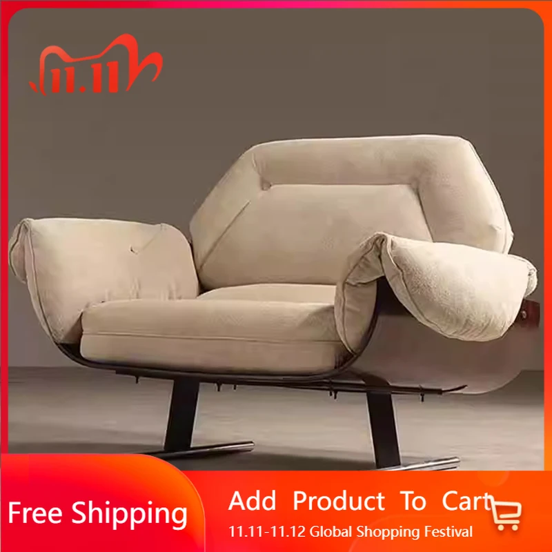 

Lazy Designer Living Room Chairs Vanity Office Sofa Arm Living Room Chairs Balcony Bedroom Throne Poltrona Office Furniture