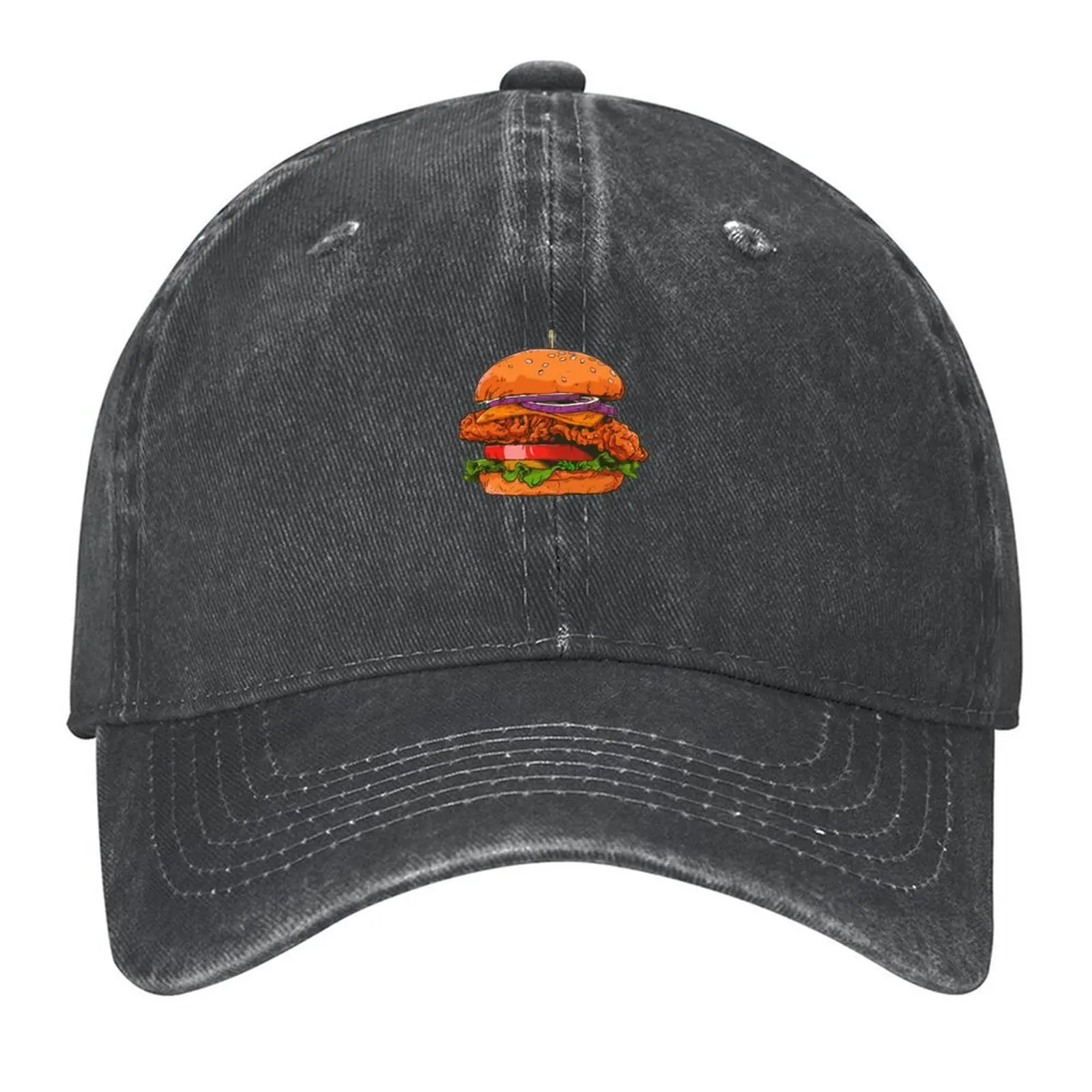 

Crispy Chicken burger Baseball Cap Luxury Hat beach hat Bobble Hat birthday Men Luxury Brand Women's