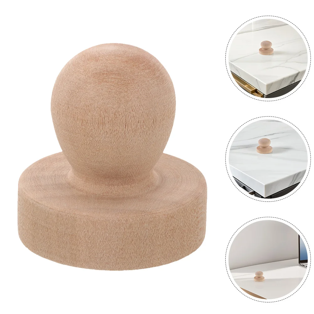

3Pcs Round Wooden Stamp Handle Blank Solid Wood DIY Stamp Mount for Crafting Embossing Decoration DIY Scrapbooking Supplies
