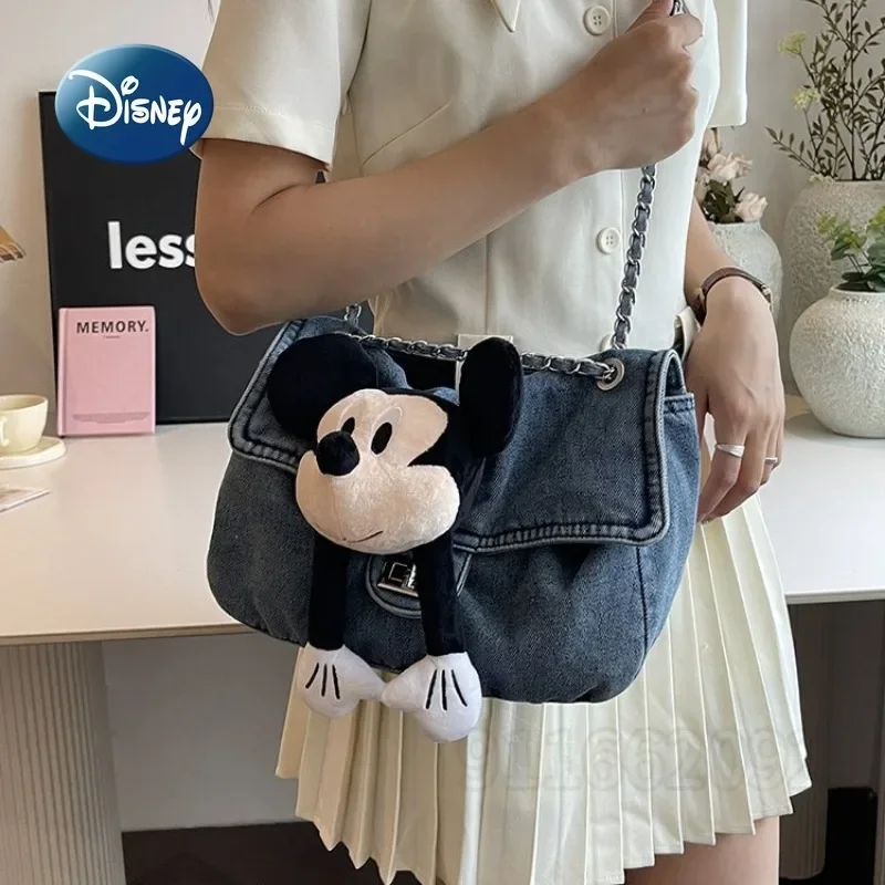 Disney Mickey\'s New Women\'s Shoulder Bag 3D Cartoon Cute Women\'s Crossbody Bag Fashion Doll Women\'s Bag Large Capacity