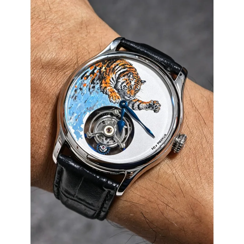 Manual limited edition tourbillon manual mechanical watch for men