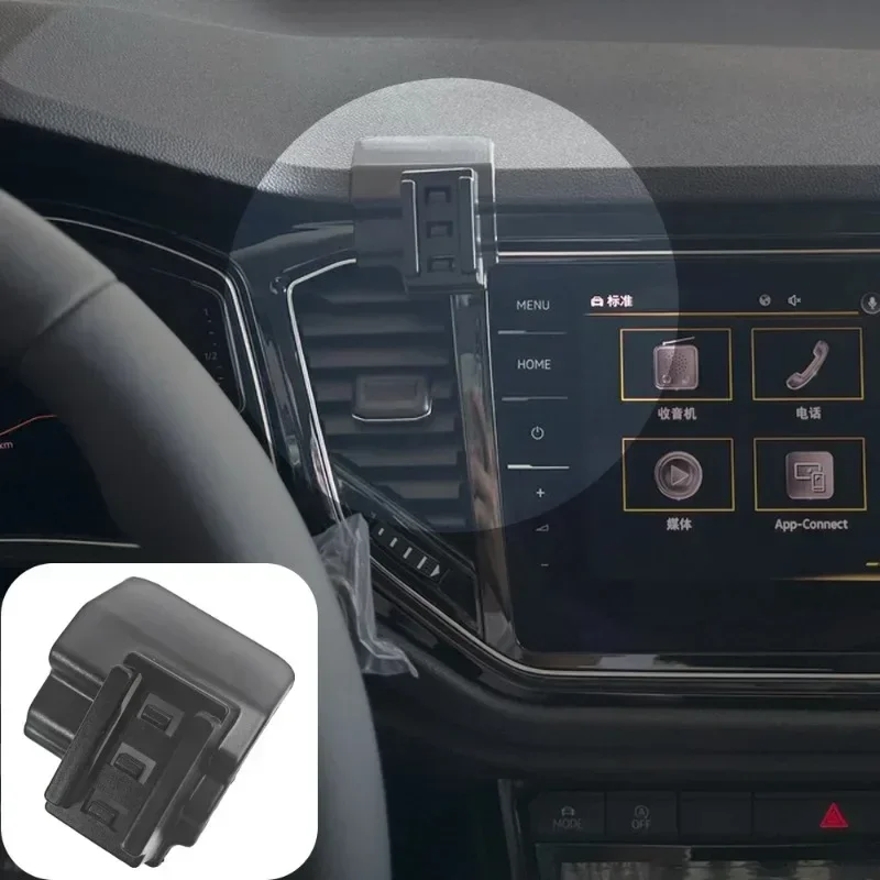 

Держатель для телефона, специальная фиксированная подставка для Volkswagen VW T-ROC 2018 2019 2020 2021 2022, автомобильные крепления для телефона с беспроводной зарядкой